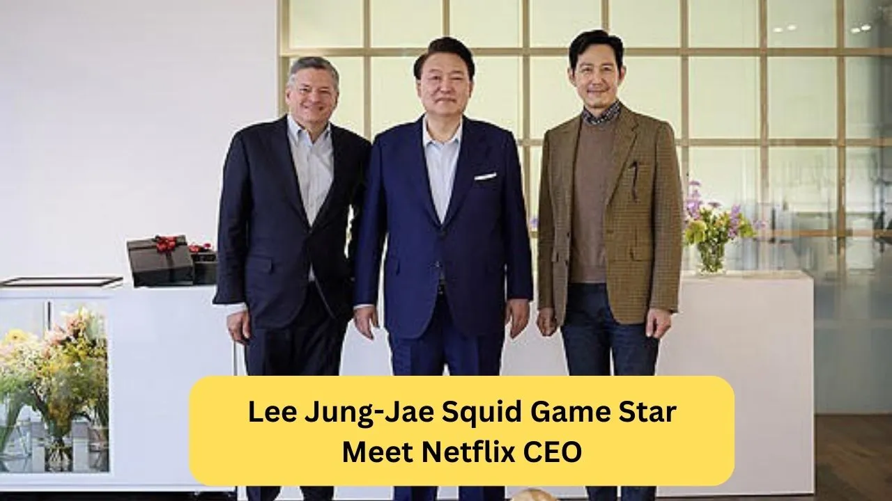 Lee Jung-Jae Squid Game Star Meet Netflix CEO