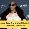 Snoop Dogg And Michael Buble In “The Voice” Season 26