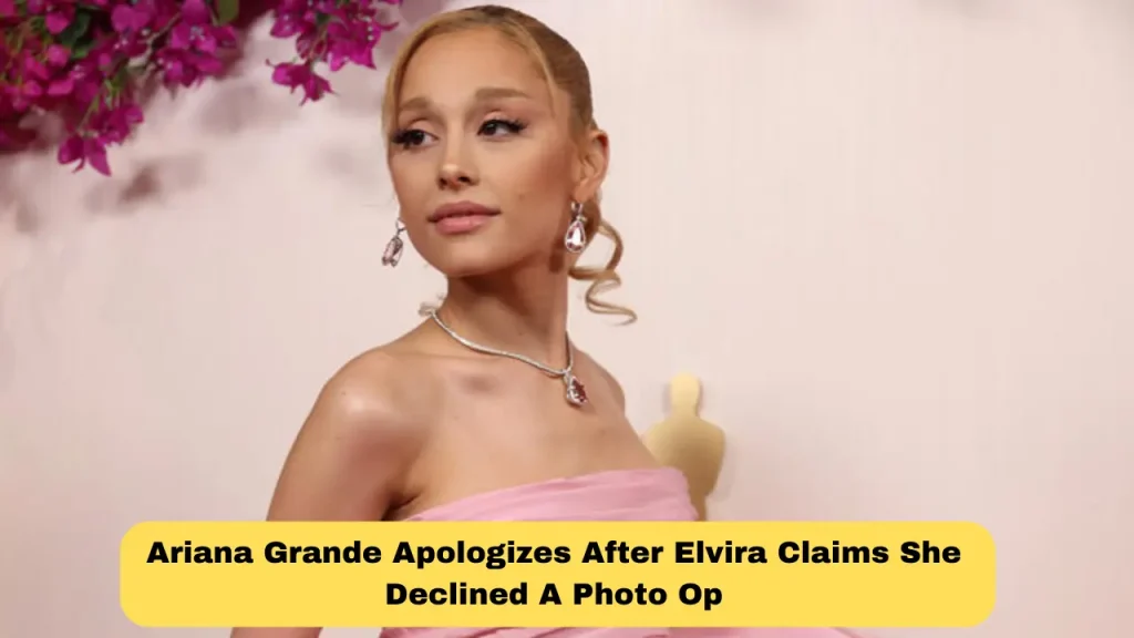 Ariana Grande Apologizes After Elvira Claims She Declined A Photo Op