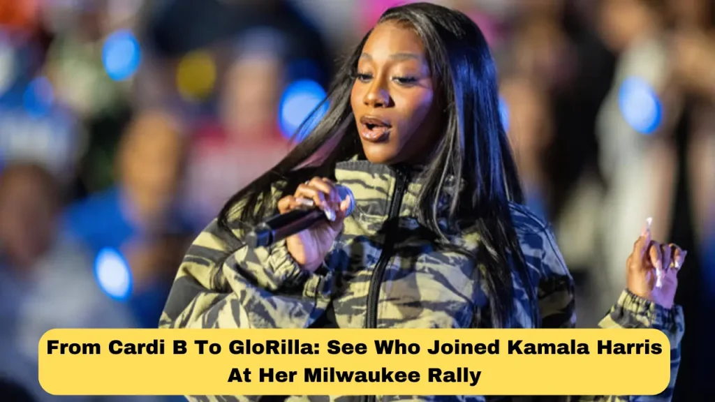 From Cardi B To GloRilla See Who Joined Kamala Harris At Her Milwaukee Rally
