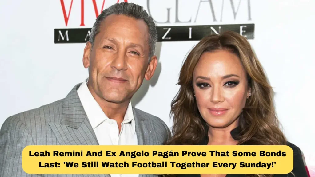 Leah Remini And Ex Angelo Pagán Prove That Some Bonds Last 'We Still Watch Football Together Every Sunday!'