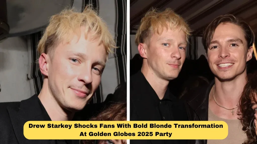 Drew Starkey Shocks Fans With Bold Blonde Transformation At Golden Globes 2025 Party