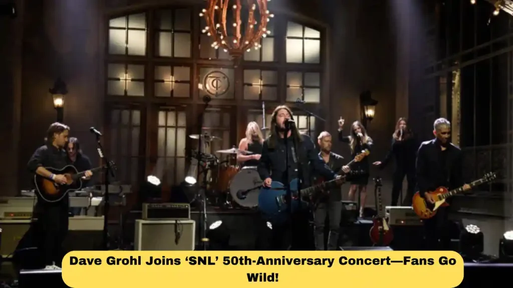 Dave Grohl Joins ‘SNL’ 50th-Anniversary Concert—Fans Go Wild!