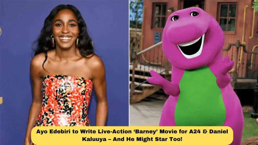 Ayo Edebiri to Write Live-Action ‘Barney’ Movie for A24 & Daniel Kaluuya – And He Might Star Too!