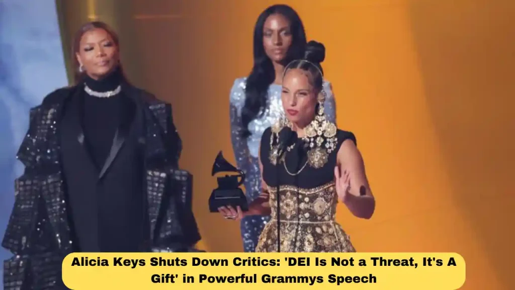 Alicia Keys Shuts Down Critics: 'DEI Is Not a Threat, It's A Gift' in Powerful Grammys Speech