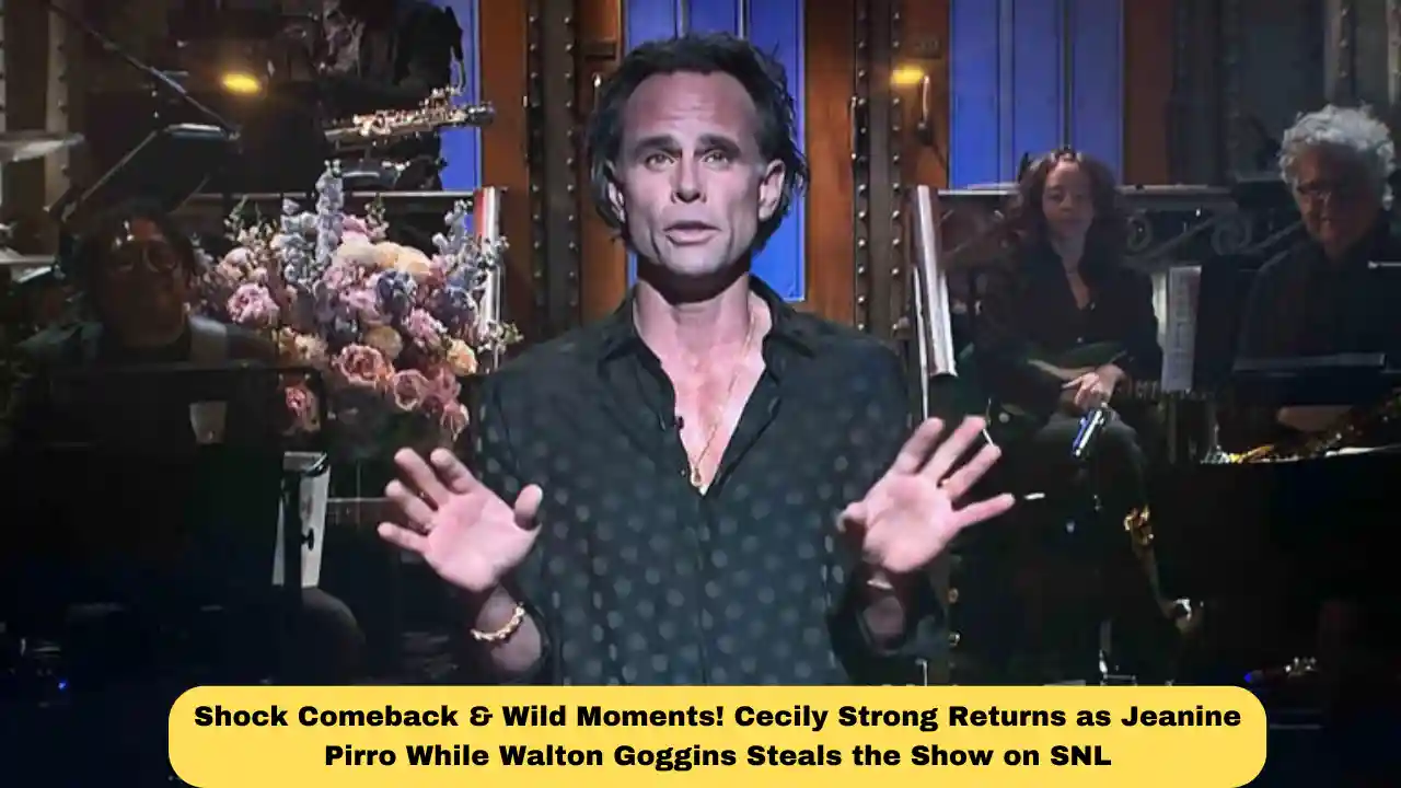 Shock Comeback & Wild Moments! Cecily Strong Returns as Jeanine Pirro While Walton Goggins Steals the Show on SNL