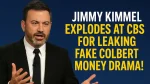 Jimmy Kimmel EXPLODES at CBS for Leaking Fake Colbert Money Drama!