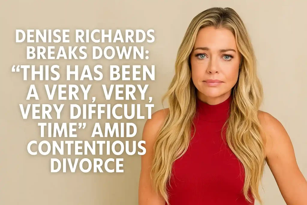 Denise Richards Breaks Down: 'This Has Been a Very, Very, Very Difficult Time' Amid Contentious Divorce"