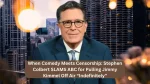 When Comedy Meets Censorship: Stephen Colbert SLAMS ABC for Pulling Jimmy Kimmel Off Air “Indefinitely”