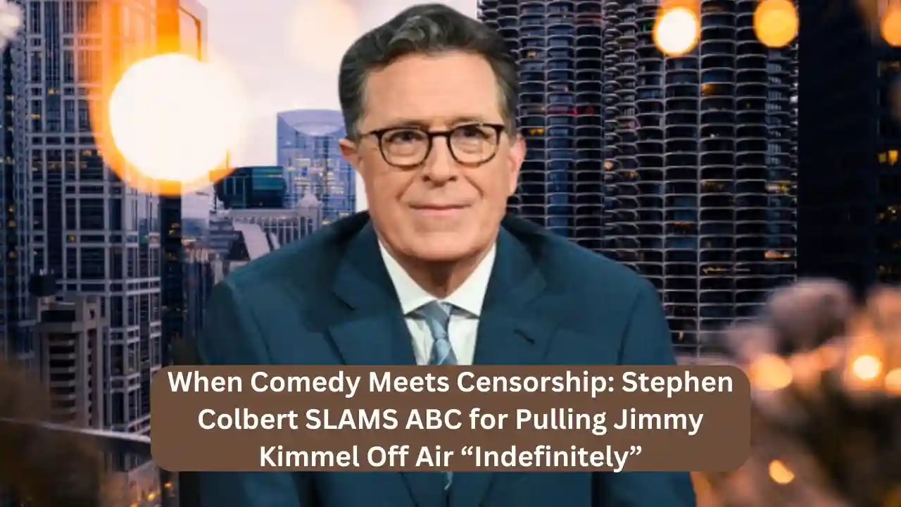 When Comedy Meets Censorship: Stephen Colbert SLAMS ABC for Pulling Jimmy Kimmel Off Air “Indefinitely”