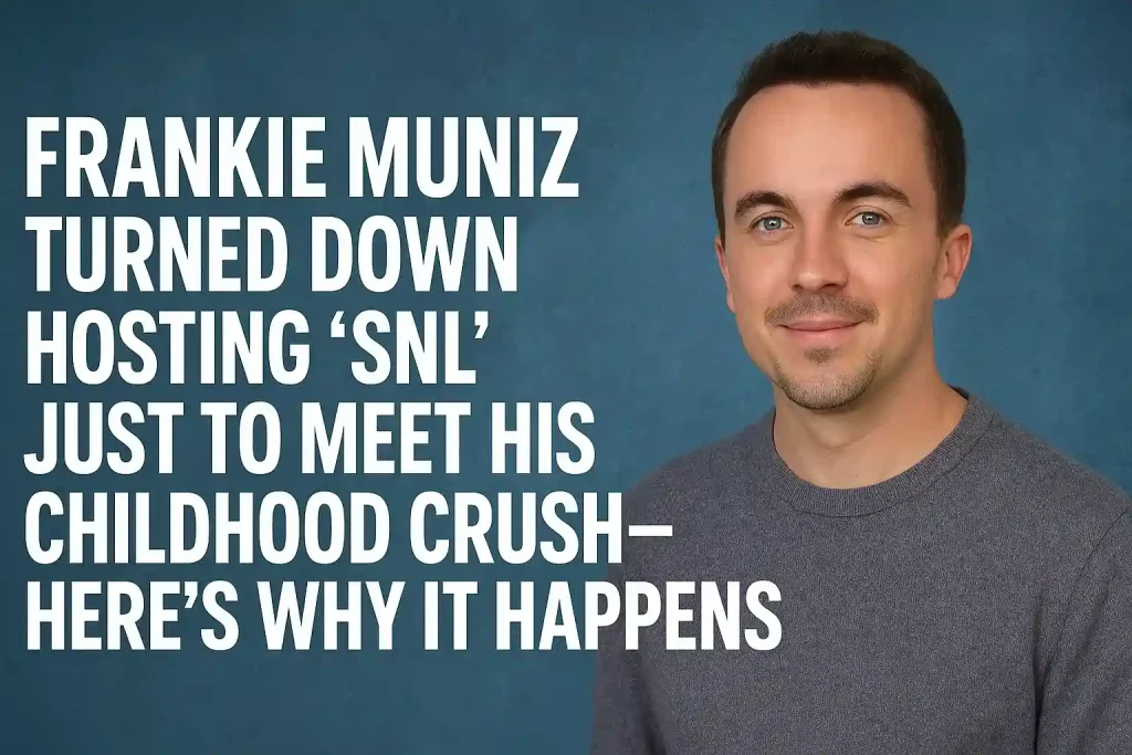 Frankie Muniz Turned Down Hosting “SNL” Just to Meet His Childhood Crush—Here’s Why It Happens