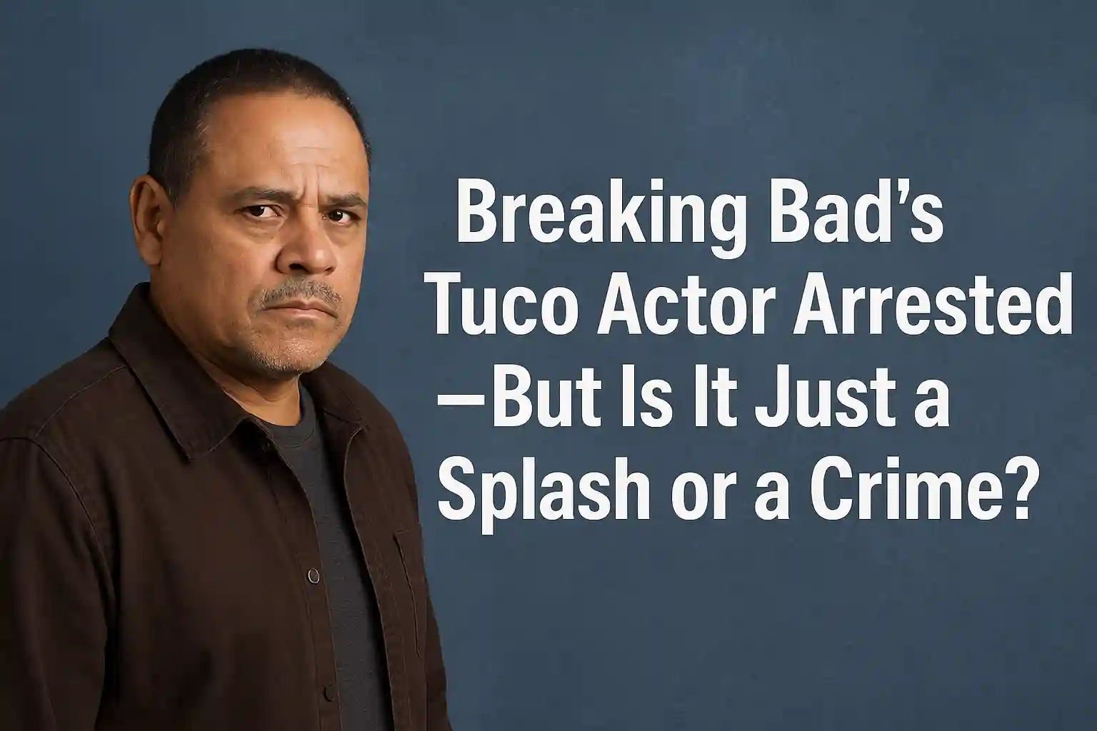 Breaking Bad’s Tuco Actor Arrested—But Is It Just a Splash or a Crime?