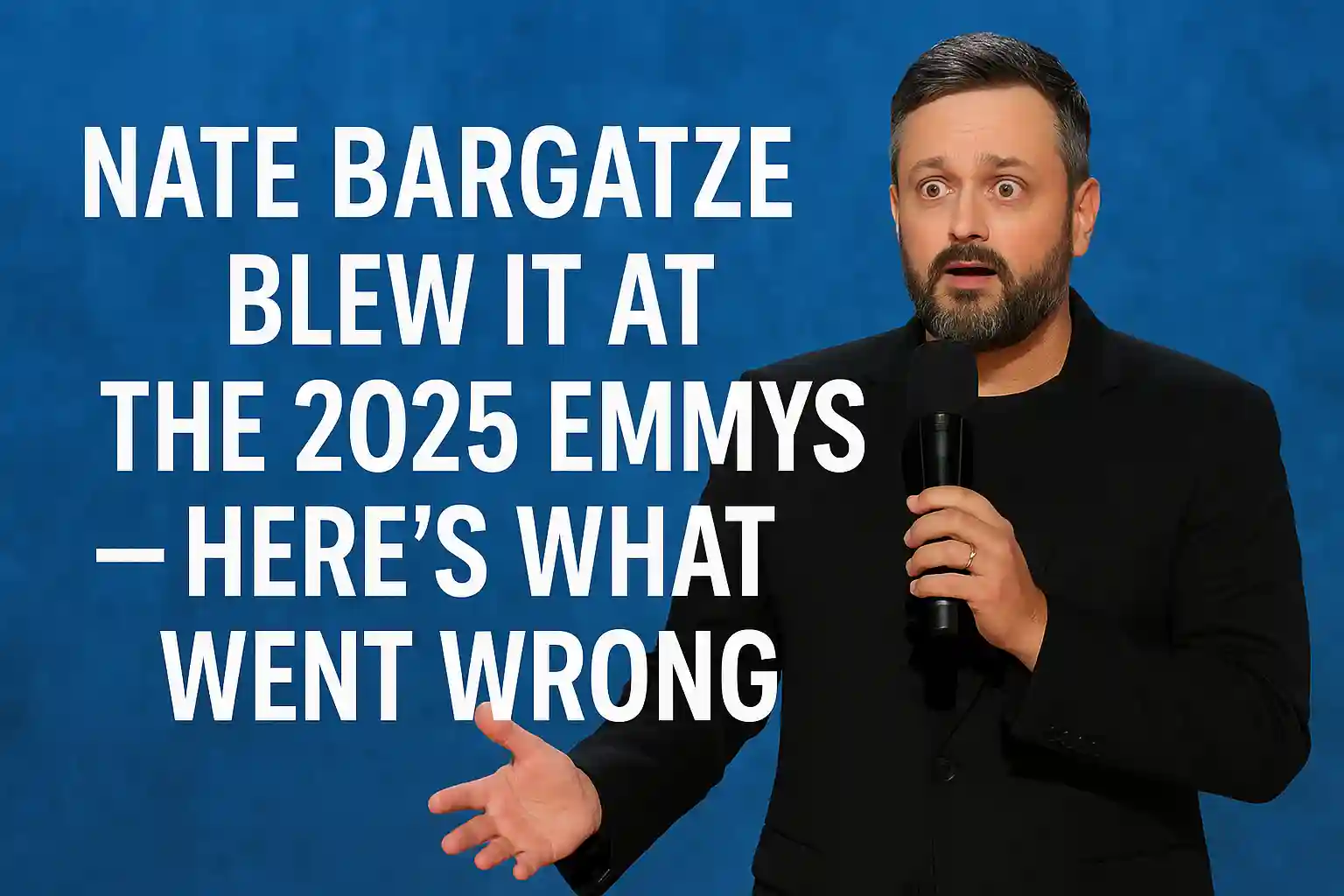 Nate Bargatze Blew It at the 2025 Emmys — Here’s What Went Wrong