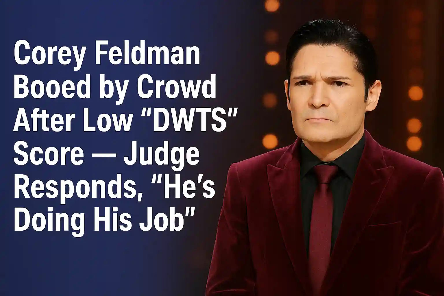 Corey Feldman Booed by Crowd After Low “DWTS” Score — Judge Responds, “He’s Doing His Job”