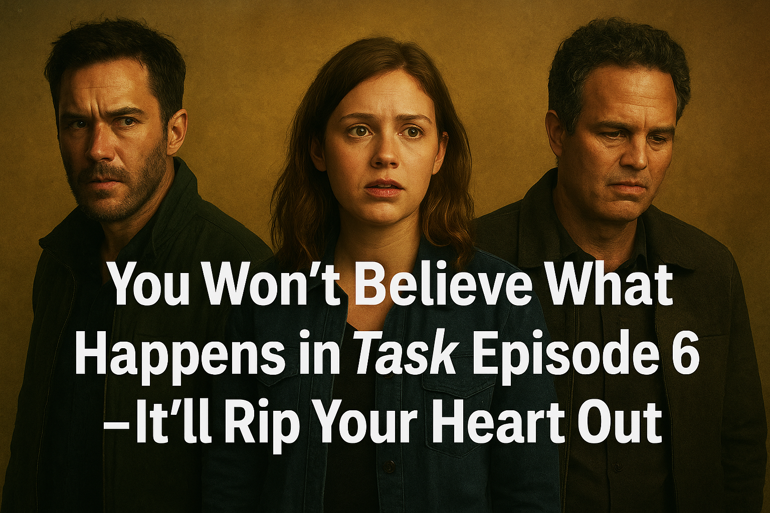 You Won’t Believe What Happens in Task Episode 6 — It’ll Rip Your Heart Out