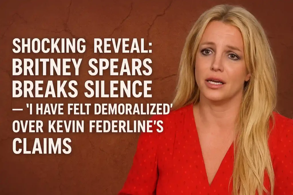 Shocking Reveal: Britney Spears Breaks Silence — “I Have Felt Demoralized” Over Kevin Federline’s Claims
