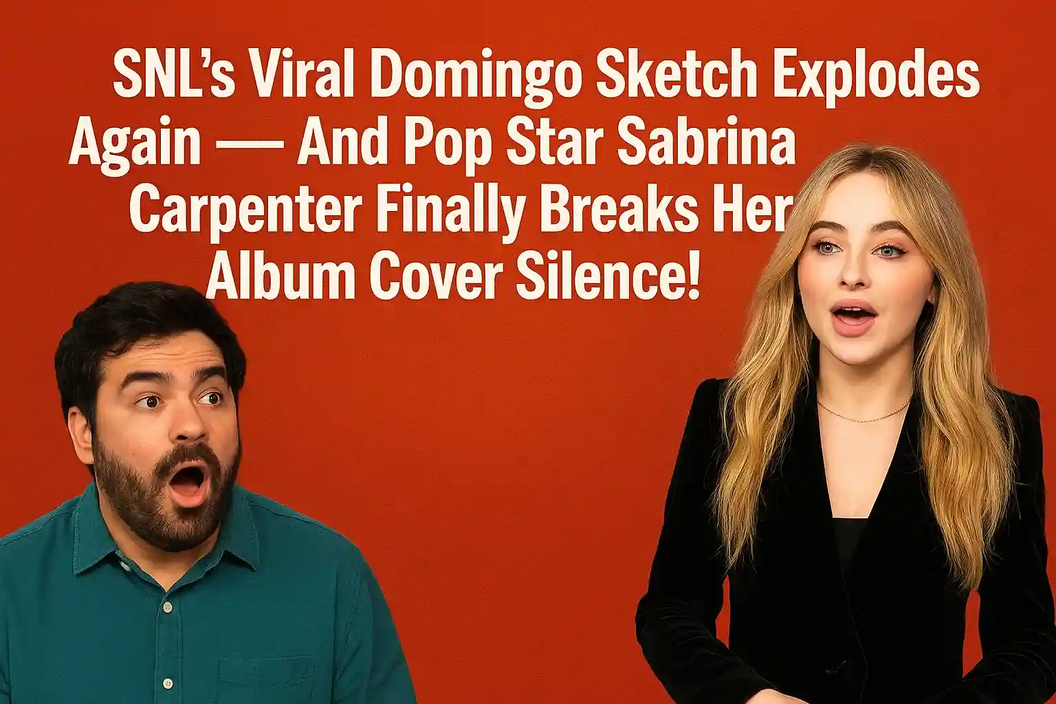SNL’s Viral Domingo Sketch Explodes Again — And Pop Star Sabrina Carpenter Finally Breaks Her Album Cover Silence!