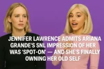 Jennifer Lawrence Admits Ariana Grande’s SNL Impression of Her Was ‘Spot-On’ — And She’s Finally Owning Her Old Self