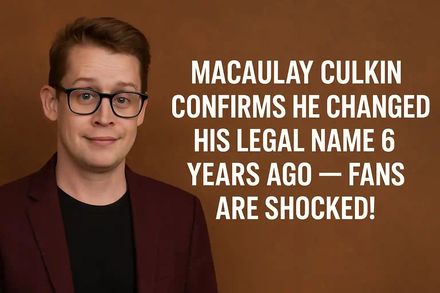 Macaulay Culkin Confirms He Changed His Legal Name 6 Years Ago — Fans Are Shocked!