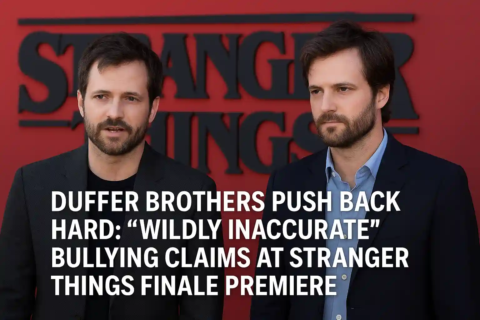 Duffer Brothers Push Back Hard: “Wildly Inaccurate” Bullying Claims at Stranger Things Finale Premiere