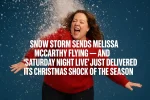 Snow Storm Sends Melissa McCarthy Flying — And ‘Saturday Night Live’ Just Delivered Its Christmas Shock of the Season
