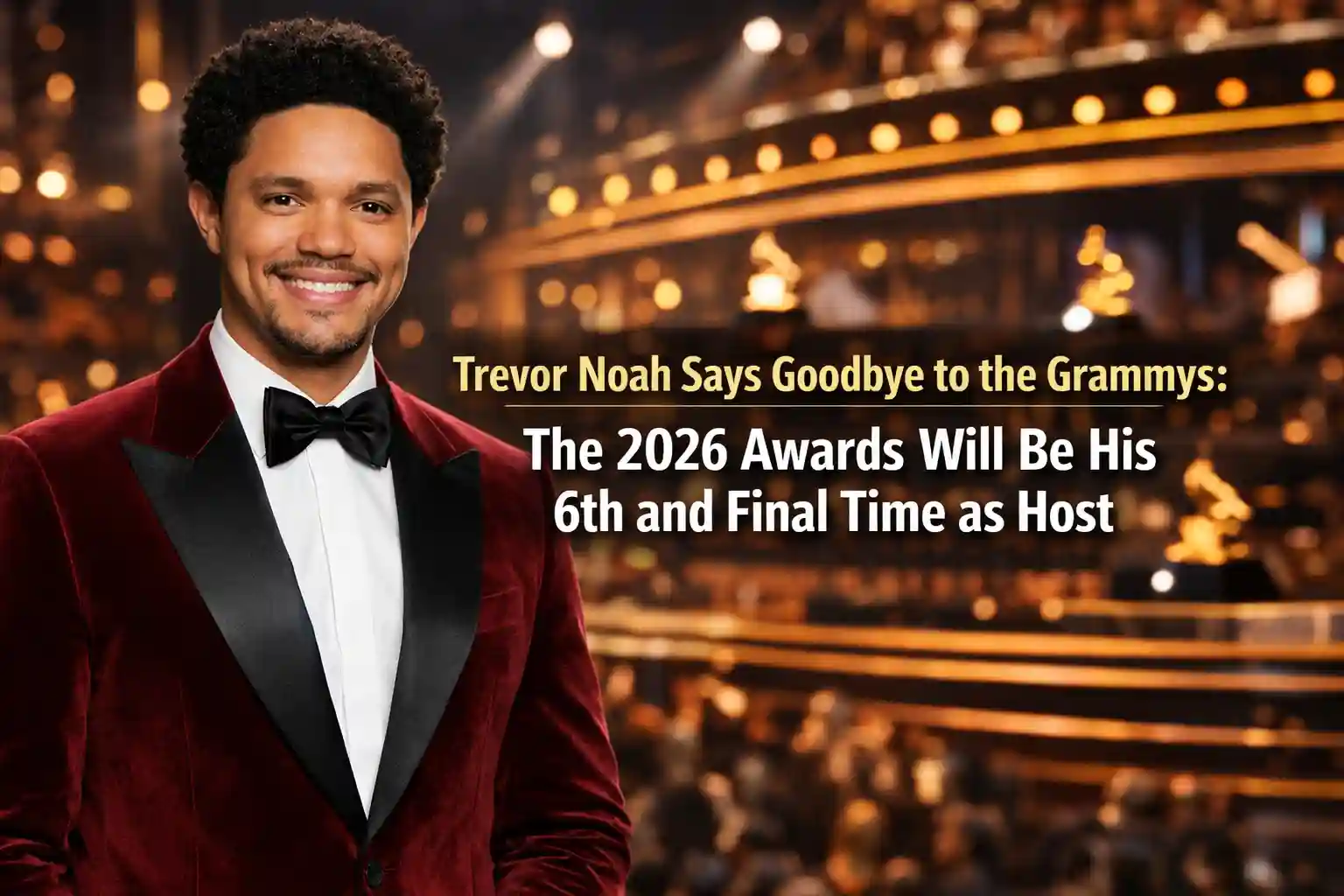 Trevor Noah Says Goodbye to the Grammys: The 2026 Awards Will Be His 6th and Final Time as Host