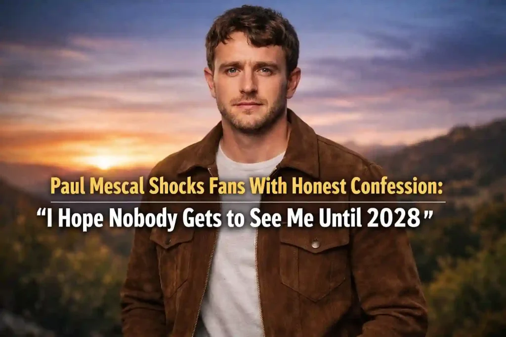 Paul Mescal Shocks Fans With Honest Confession: “I Hope Nobody Gets to See Me Until 2028”