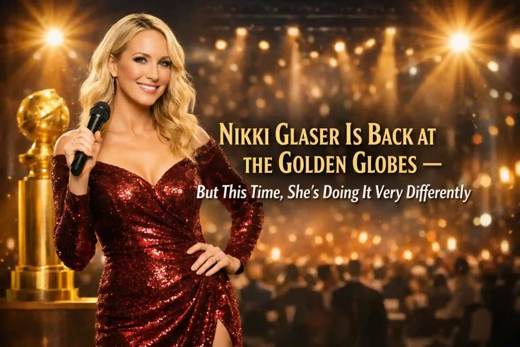 Nikki Glaser Is Back at the Golden Globes — But This Time, She’s Doing It Very Differently