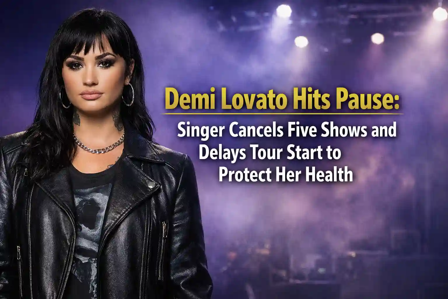 Demi Lovato Hits Pause: Singer Cancels Five Shows and Delays Tour Start to Protect Her Health