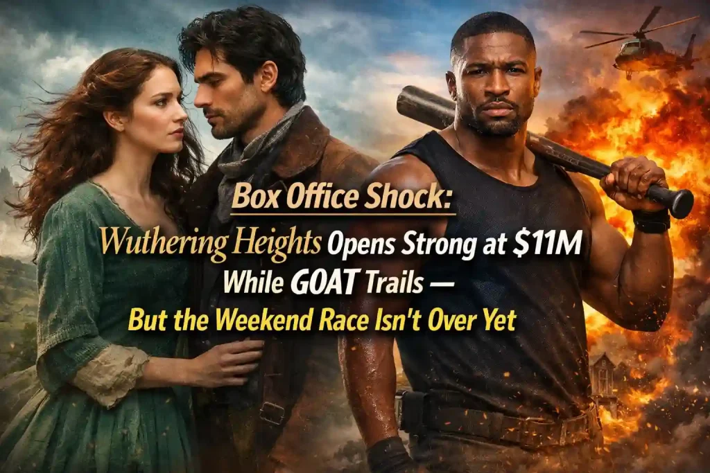 Box Office Shock: Wuthering Heights Opens Strong at $11M While GOAT Trails — But the Weekend Race Isn’t Over Yet