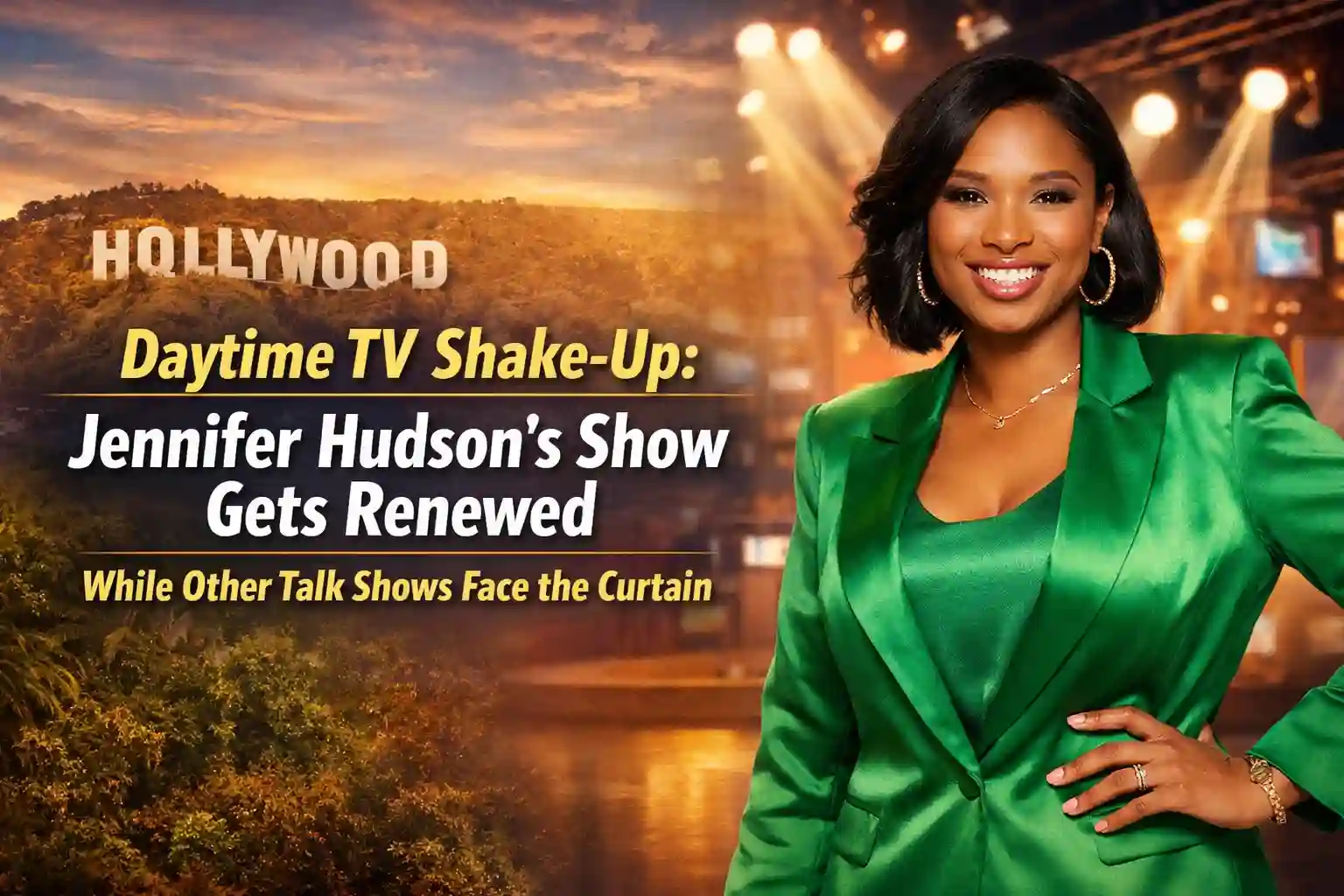 Daytime TV Shake-Up: Jennifer Hudson’s Show Gets Renewed While Other Talk Shows Face the Curtain