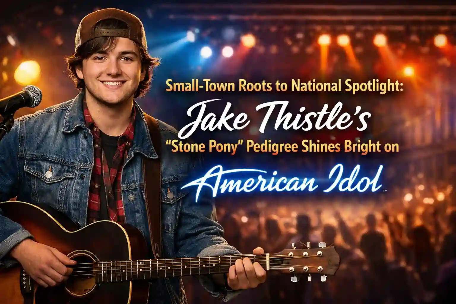 Small-Town Roots to National Spotlight: Jake Thistle’s “Stone Pony” Pedigree Shines Bright on American Idol