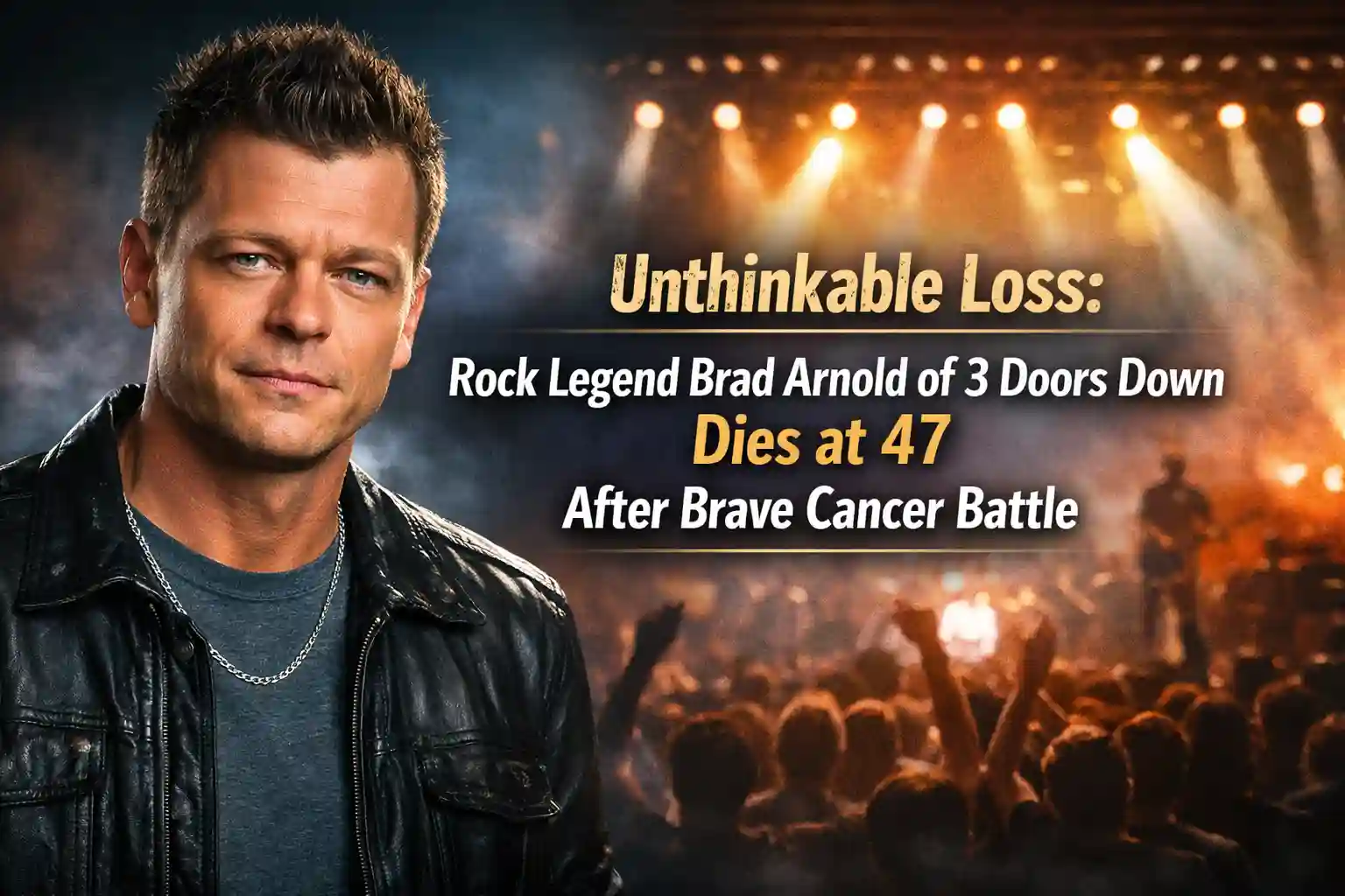 Unthinkable Loss: Rock Legend Brad Arnold of 3 Doors Down Dies at 47 After Brave Cancer Battle