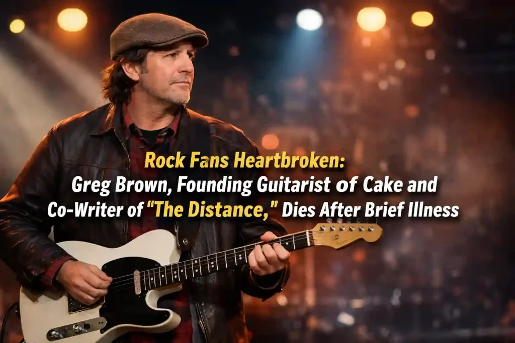 Rock Fans Heartbroken: Greg Brown, Founding Guitarist of Cake and Co-Writer of “The Distance,” Dies After Brief Illness